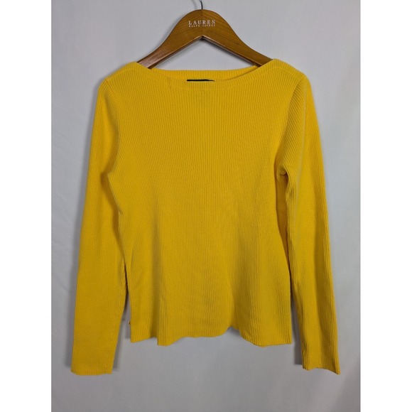 Lauren Ralph Lauren Sweaters - VTG Lauren Ralph Lauren Sweater Women's Small Ribbed‎ Cotton Old Money